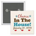 Obama In The House Square Button