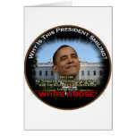 Obama in the Whitehouse Greeting Cards