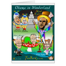 Obama in Wonderland Card