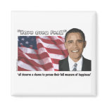 Obama Inaugural Quote Souvenirs Refrigerator Magnet