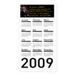Obama Inauguration 2009 Calendar Profile Cards business cards