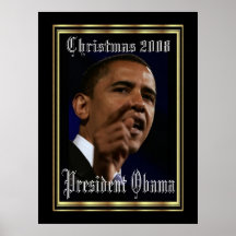 Obama Inauguration Christmas 2008 Keepsake Poster