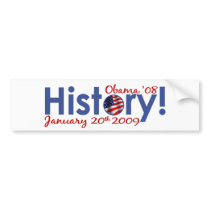 Obama Inauguration Day Bumper Sticker