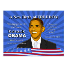 Obama Inauguration Events Washington DC Postcard
