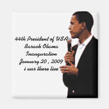 Obama Inauguration( i was there live) 2009 Refrigerator Magnets