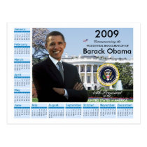 Obama Inauguration - Keepsake Calendar 2009 postcards