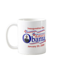 Obama Inauguration Keepsake Coffee Cup Mugs