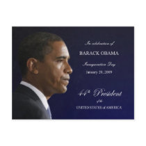 Obama Inauguration Party Invitation Postcard