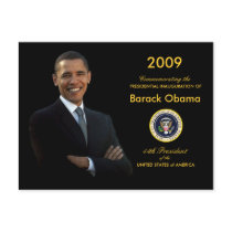 Obama Inauguration Party Invitation Postcard