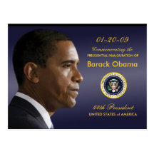 Obama Inauguration Party Invitation Postcard