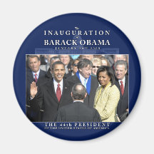 Obama Inauguration Photo Fridge Magnet