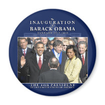 Obama Inauguration Photo Fridge Magnet