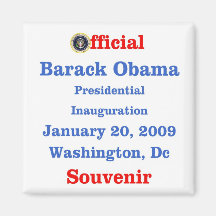 Obama Inauguration Souvenir Collectors Refrigerator Magnet
