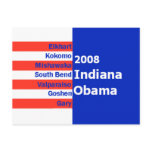Obama INDIANA Postcard