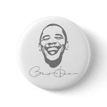 Obama Infectious Smile Signature Button