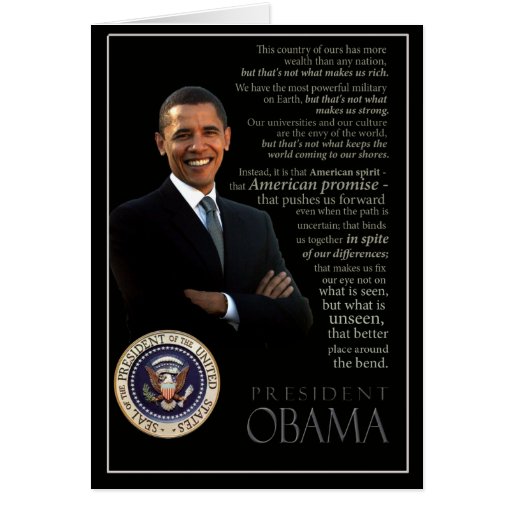 Obama inspiration card