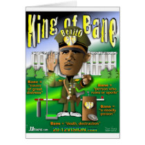 Obama is King of Bane Greeting Cards