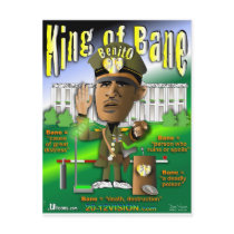 Obama is King of Bane Post Card