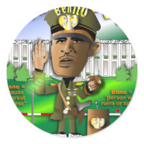 Obama is King of Bane Round Sticker