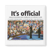 Obama: It's Official Fridge Magnets