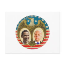 Obama JBiden Retro Postcard