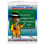 Obama Jive is a Noun Greeting Cards