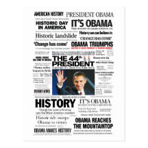 Obama : Le quarante-quatrième Président Headline C Carte Postale