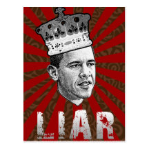 Obama Liar Post Cards