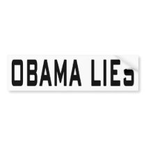 Obama Lies bumper sticker