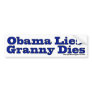 Obama Lies Granny Dies