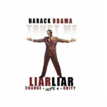 Obama - Lliar Liar Satire photo sculptures