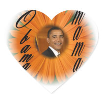 OBAMA MAMA CUTE HEART STICKER