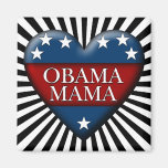obama mama. patriotic heart. magnets