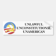 OBAMA MARXISTE AUTOCOLLANT POUR VOITURE