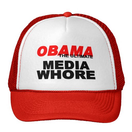 Obama Media Whore Mesh Hats