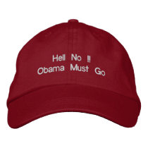 Obama must Go Embroidered Baseball Cap