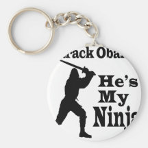 Obama My Ninja Keychain