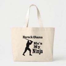 Obama My Ninja Tote Bags