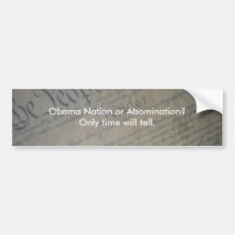 Obama Nation Bumper Sticker