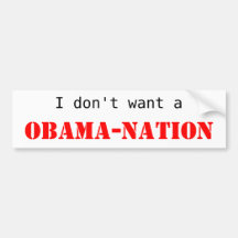 Obama-nation Bumper Stickers