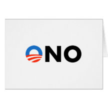 Obama No O No Oh No Bumper Sticker Cards