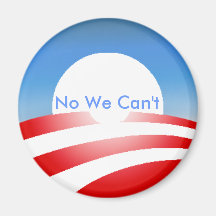 Obama No We Can't Fridge Magnet