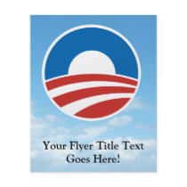 Obama-O Logo with Blue Custom Flyer
