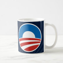 Obama-O Logo with Blue Mugs
