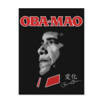 Obama Obamao OBA-MAO Mao Post Cards