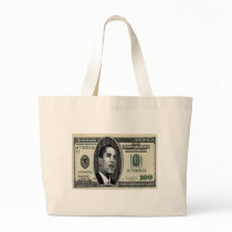 Obama on $100 bill bag