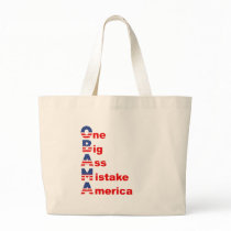 OBAMA: One Big Ass Mistake America Canvas Bags