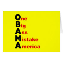 Obama: One Big Ass Mistake America Cards