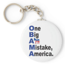 OBAMA - One Big Ass Mistake America Keychain