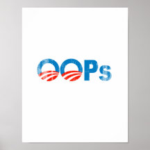 Obama oops Faded.png Posters